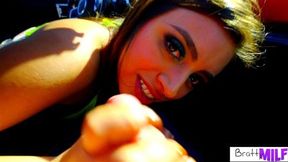 Stepmilf Ella Knox Tries to Cheer Up Stepson by Putting More than Beach Sand in Her Crack S6:E4