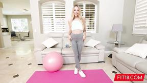 ”Sub 100lbs Fitness Floozy Lily Larimar Fucked in POV”