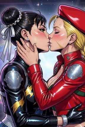 Cammy and Chun Li Kissing Ai