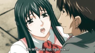 Cheating Hentai Babe Gets Stuffed With Sin While Husband Watches