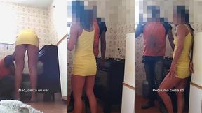 entregador de gas nao resistiu e deu leitinho na hotwife exibida