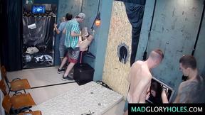 ”Anonymous Gangbang Fuck at Public Swingers Club”