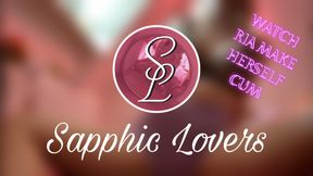 Ria made herself cum