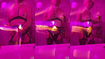 Sissyamarak - Chastity Dancing in Lingerie