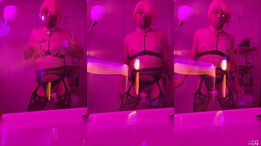Sissyamarak - Chastity Dancing in Lingerie