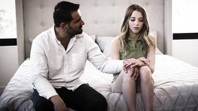 ”Cunning mature stud manipulates & rails his petite teen Girlfriend hard”