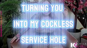 turning you into my cockless service hole