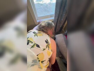 Aged Bonemaiden Pulls Her Petticoat up and Masturbates