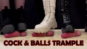 Cock and Balls Trample with 3 Sexy Boots - Tamystarly - Cock Balls Crush, CBT, Bootjob, Trampling, Shoejob, Stomping