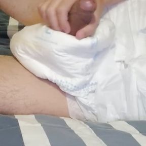 Twink ABDL Diaper Boy Masturbation