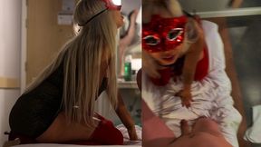 elena’s secret stay: masquerade sex in the hotel