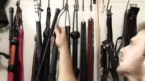 Bound hottie pleasured with Hitachi wand