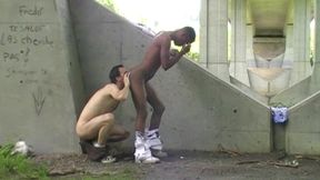 192 ebony twink fucked outdoor by young bootballer