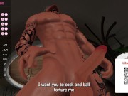 VR Boy sub slut whimpers and moans while you torture his cock and balls with toys // Loud Vocal Male