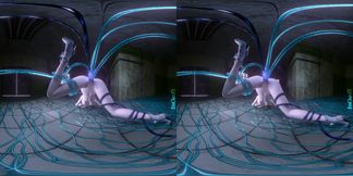 Genshin Nicole gets her holes filled by mecha and slimy tentacles VR