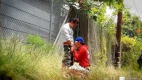 Sly Outdoor Blowjob ~ Horny Spence Drake Takes It Wild