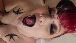 Who needs a urinal when we have thick goth sluts