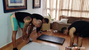 o professor de yoga e os alunos tarado