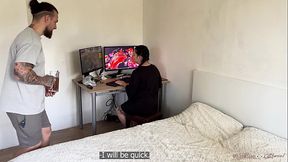 Gamer Girl Satisfies her Stepbro Because of Compromising Material on Her Full 4K Video