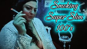 Relax & Light Up Chainsmoking Super Slim 100s with Malory