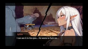 lythia sigil of lust [ hard hentai game ] ep.3 succubus finish the monster cock with a hot titjob !