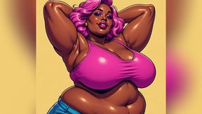 Chubby Black Women Art