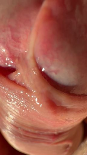 Macro Wet Foreskin Dick