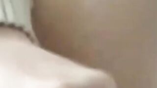 Adorable Blonde 18 Year Old Masturbating Both Holes;Deep Penetration With Hair Fondle  Bottle On Restroom Floor