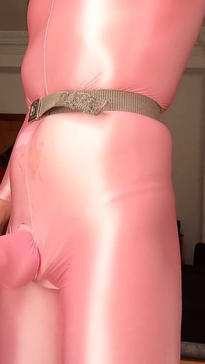 Thrilling moment from "Overhelmed, deep moans, desperate 20 seconds cumshot just with the friction of my dick and my suit"