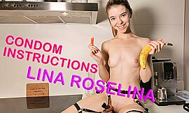 Lina Roselina In Condom Instructions