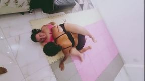 Sultry Brazilian Babes in Wild Catfight: Provocative Tussle of Curves and Fire