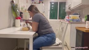 Shameless farting while eating 2