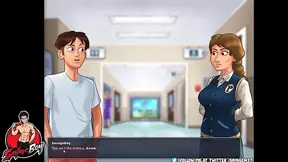 Mom enjoys POV sex with her son in anime Summertime Saga Dewitt's Route