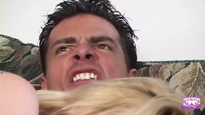 No 'Til We Cum Again: 5 Dick&#x1F32D; Fiesta on Blonde Sex Addict