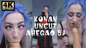 4K KONAN UNCUT AHEGAO BLOWJOB