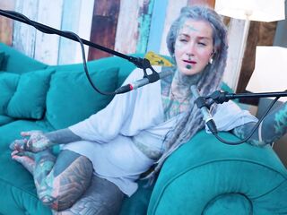 I talk about O - Overcome - ASMR podcast SFW talking rock slender cutie dreadlocks tattoo model inked angel