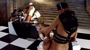 Latex-clad Beauties in Corsets Take Rough Ass Filling With Passion