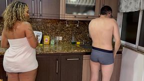 My beautiful MILF stepmother wants me to fuck her big Ebony ass, Latina rides a huge cock