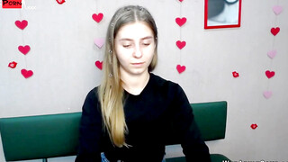 Ukrainian blonde babe strips on webcam