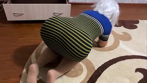 Stepmom'_s old big ass is always ready for anal sex