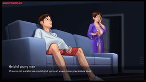 Summertime Saga Part 25 By DarkCookie - MILF Stepmom Helps Pervert Masturbate, MILF Pussy Fingering