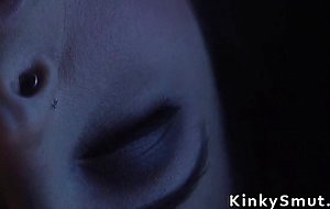 Sex toy repairman anal fucks brunette