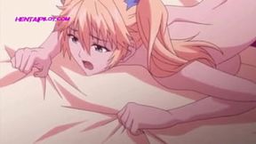 18yo anime teen gets her big tits played with and beaver fucked in cartoon hentai