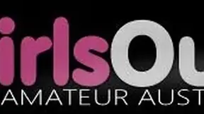 Busty Aussie nympho shows off her hairy breasts and piercings while stroking