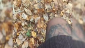 exhib en foret, je me fait griller a la fin mdr