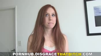 Disgracing the Young Redhead - Locked Out and Devoured