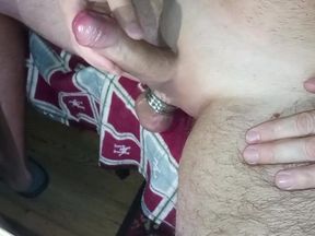 High-quality home masturbation with metal balls rings!