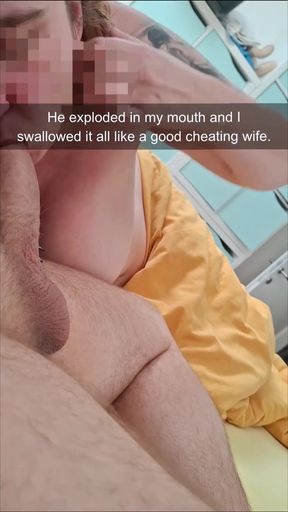 I Couldn’t Oppose Sneaking Down for a Quick, Sloppy Blowjob in the Main Bed