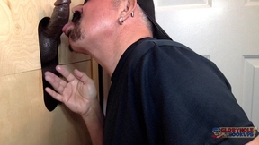 Huge Cock Man Cums Twice At Gloryhole