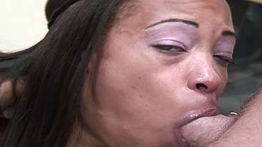 Ebony fuck and squirt on big cock